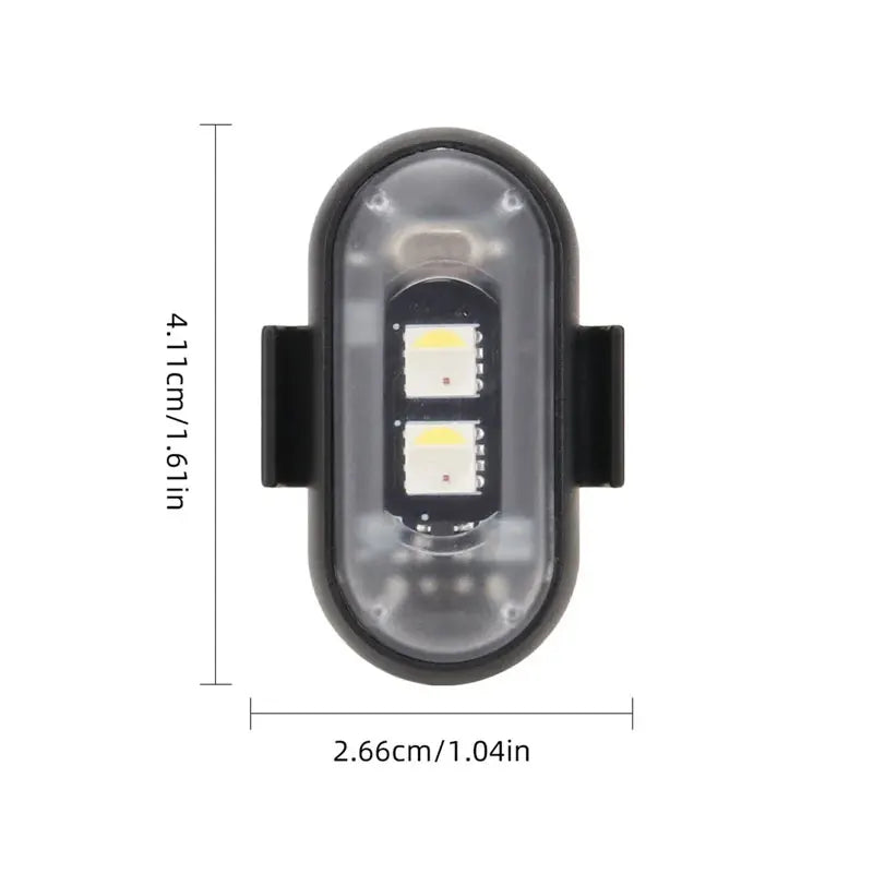 RGB LED Drone & Motorcycle Strobe Light | 8 Colors Remote USB