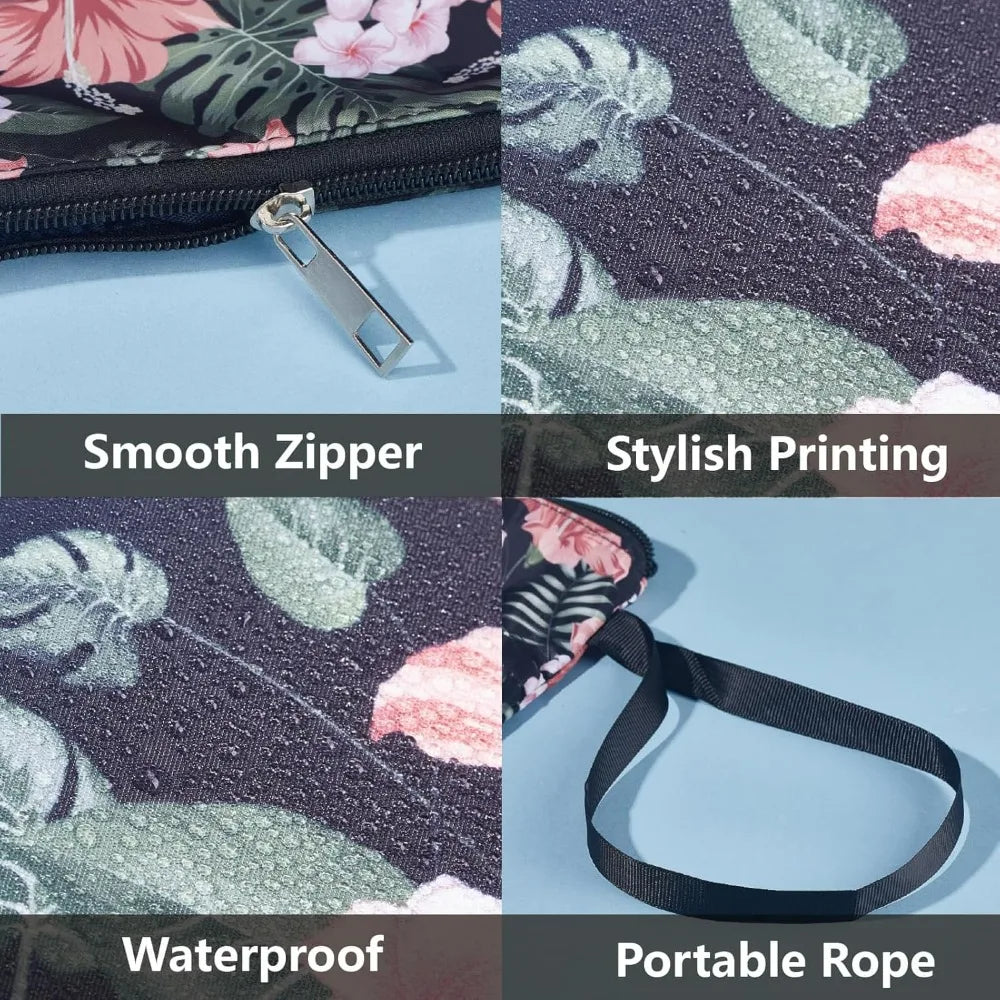 Vintage Floral Book Sleeve – Washable Fabric Cover & Zipper