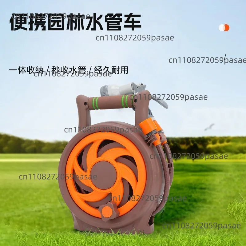 Garden Hose Reel Cart – Manual Storage Watering Set 10–20m