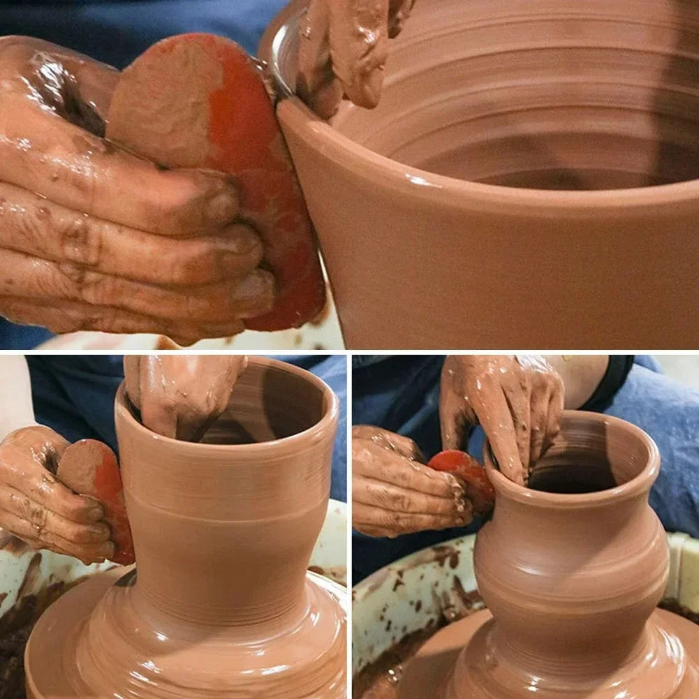 3-Piece Silicone Clay Rib Scraper Set – Pottery & Ceramics