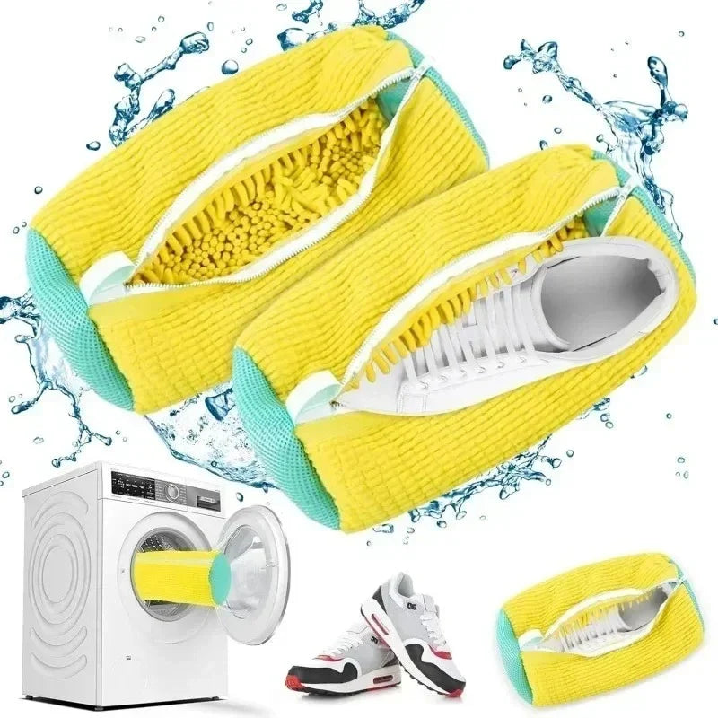 Shoe Laundry Bag – Soft Chenille Polyester Washer Protector