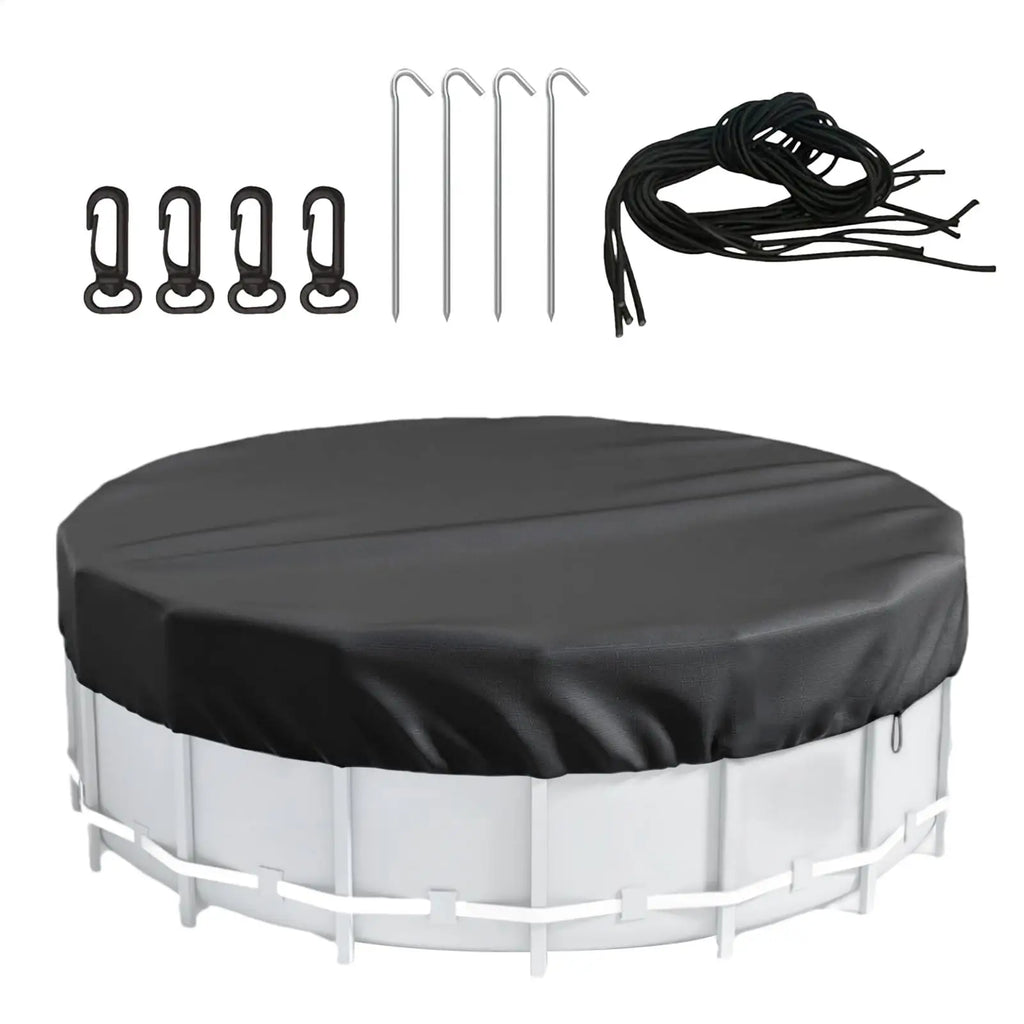8 10 12FT Round Swimming Pool Covers Aboveground Pools Tub Cover