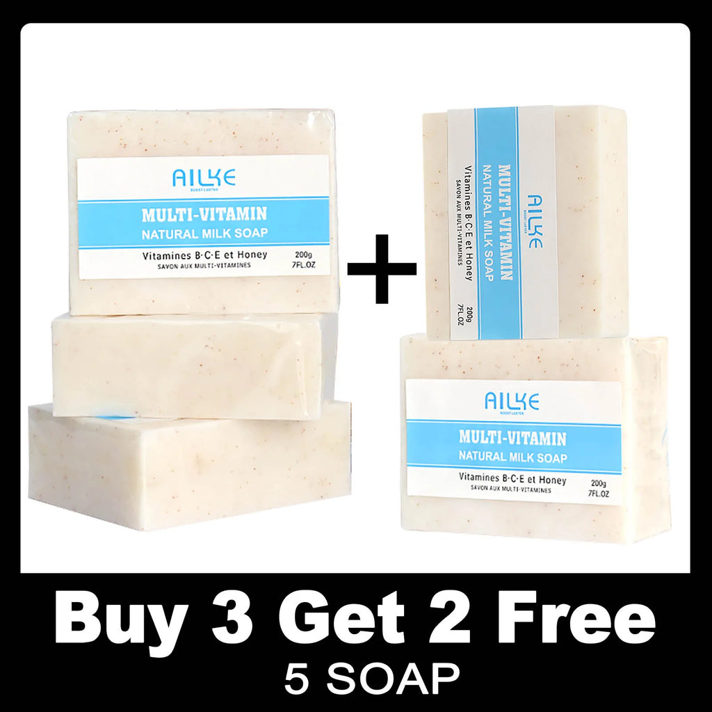 AILKE Multivitamin Milk Soap – Brightening & Nourishing 200g