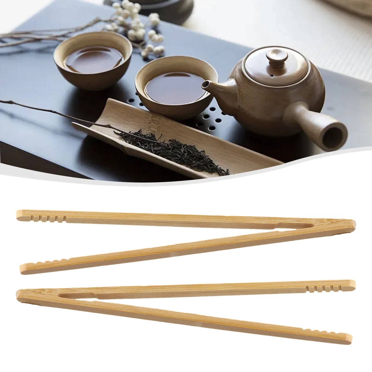 Wooden Tea Clips Food Toast Salad Tongs Toaster Sugar Ice Tong