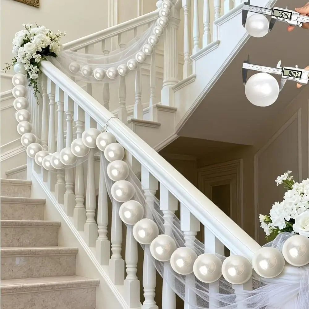 3D Pearl String Ornaments – Wedding & Party Wreath Décor