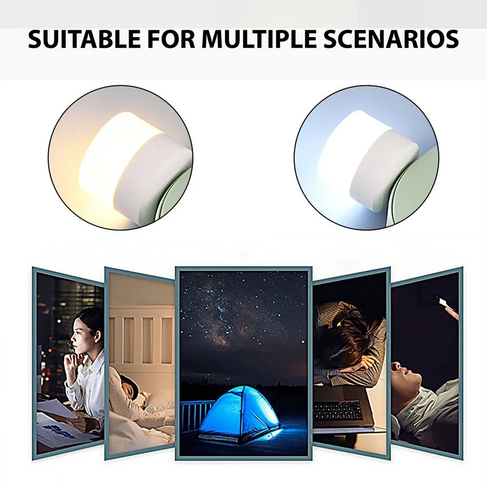 Mini USB LED Night Light – Warm White Eye Protection Lamp