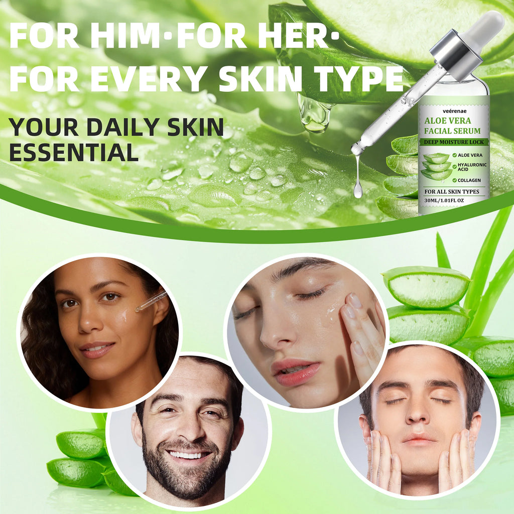 veérenae Aloe Vera Facial Serum – Oil-Free Hydrating Serum