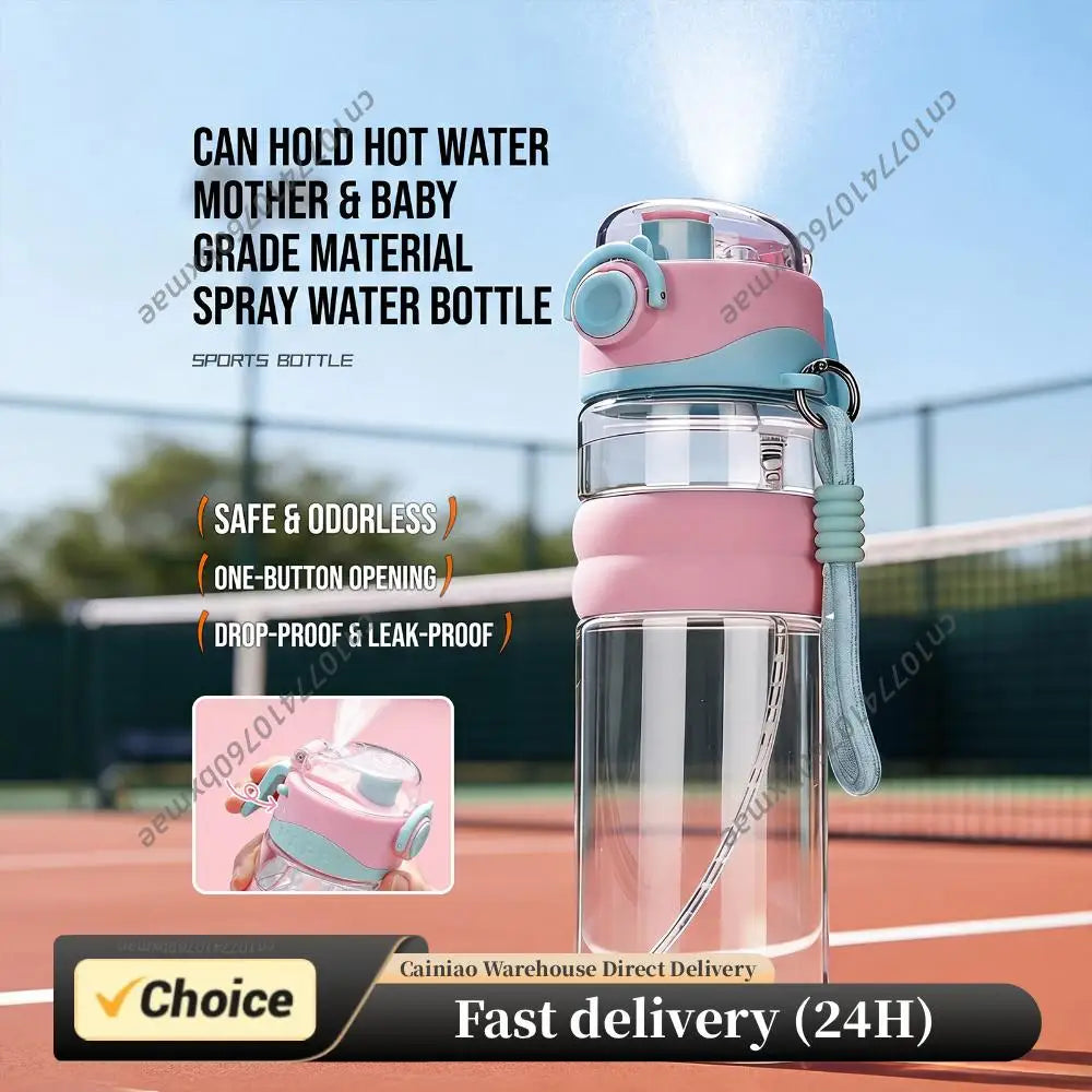 Kids Water Bottle Straw Portable Bottles Direct Drinking Dual-use