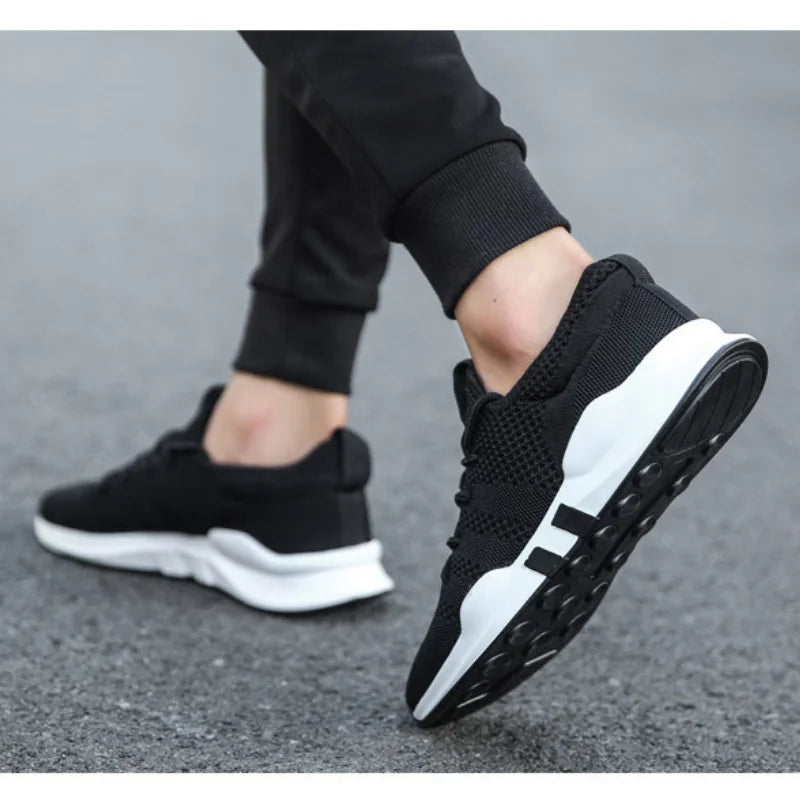 YBQJOO Men's Breathable Canvas Sneakers | Anti-Slip Walking Shoes