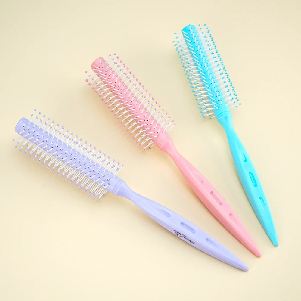 Macaron Cylinder Curling Comb – Anti-Static Hair Styler
