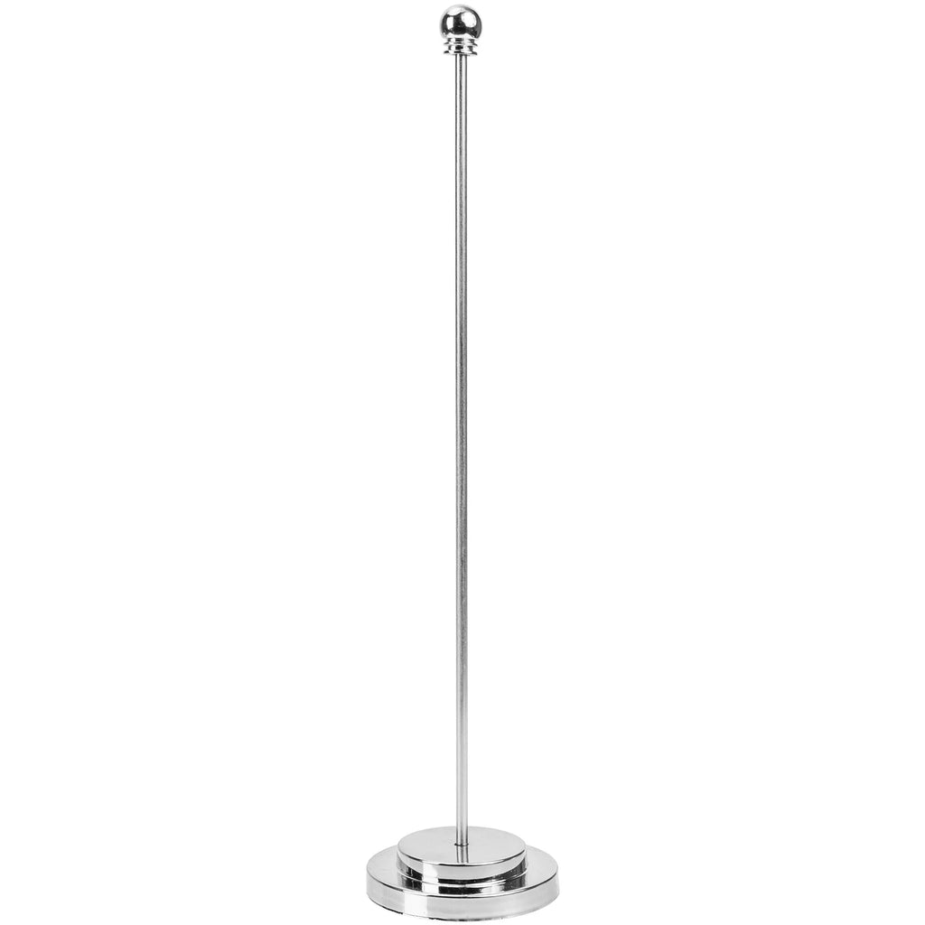 Metal Flag Display Holder Rod Pedestal Table Runner Fixed Base Home