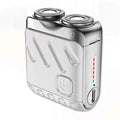 XMSJ Mini Dual Head Rotary Shaver IPX7 Waterproof Type-C Travel Razor