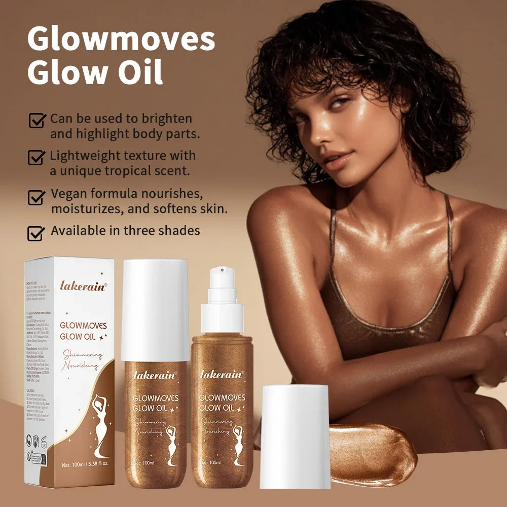 Lakerain Glowmotions Shimmer Body Oil – Bronze Glow 100ml