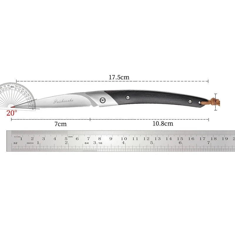 D2 Steel Mini Folding Knife – EDC Camping Pocket Knife