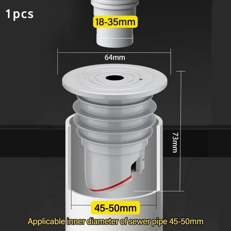 Silicone Drain Pipe Sealing Plug – Anti-Odor Floor Drain Trap
