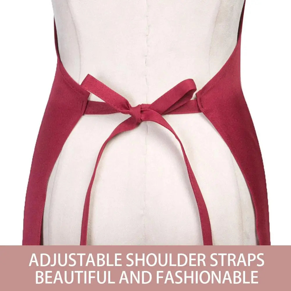 KITPIPI Unisex Waterproof Adjustable Sleeveless Chef Apron