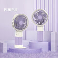 Lenovo Mini USB Rechargeable Portable Fan with Desktop Base