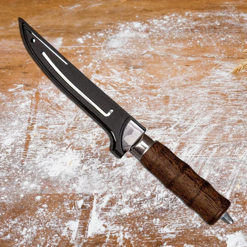 Damascus Steel Boning Knife – 26cm Chef Knife Wooden Handle