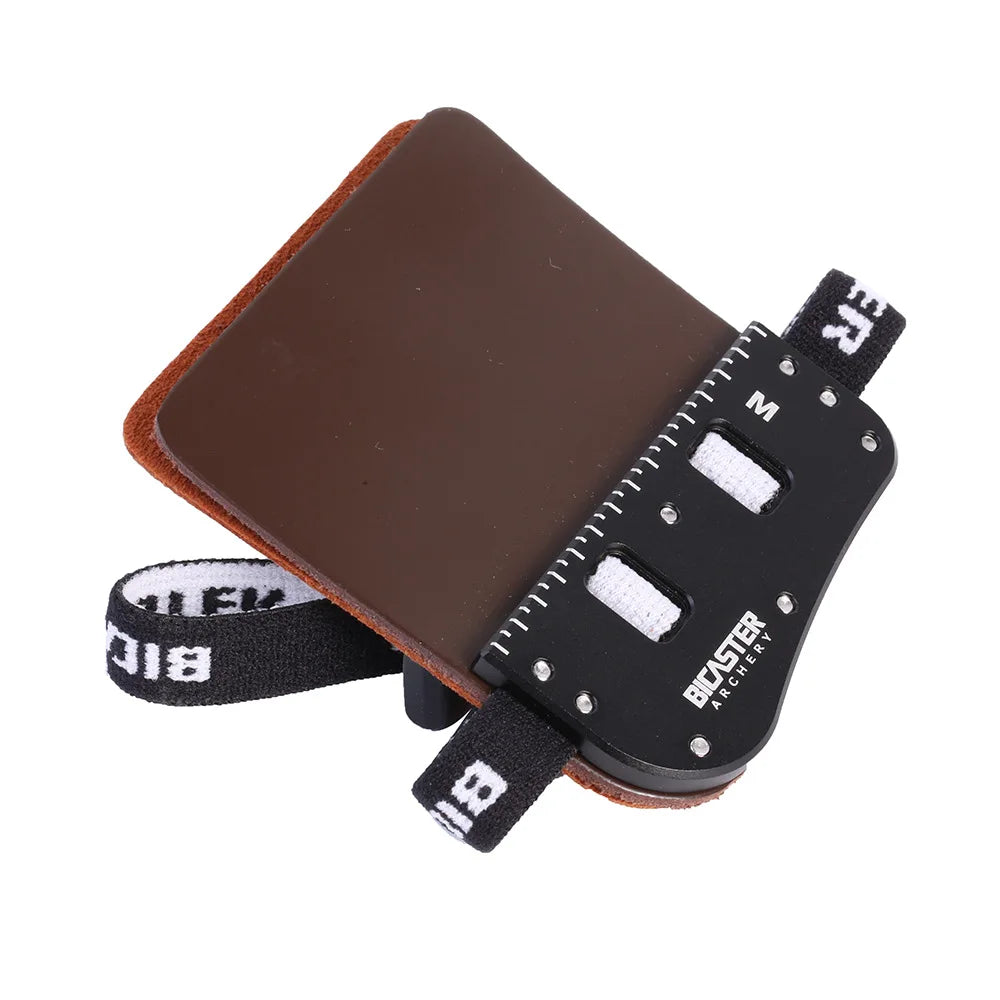 Archery Finger Guards SP3 Barebow Tab LH RH Cowhide Aluminum Plate L