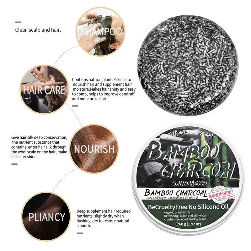 Hair Darkening Shampoo Bar – Natural Color Restoring Soap 60g