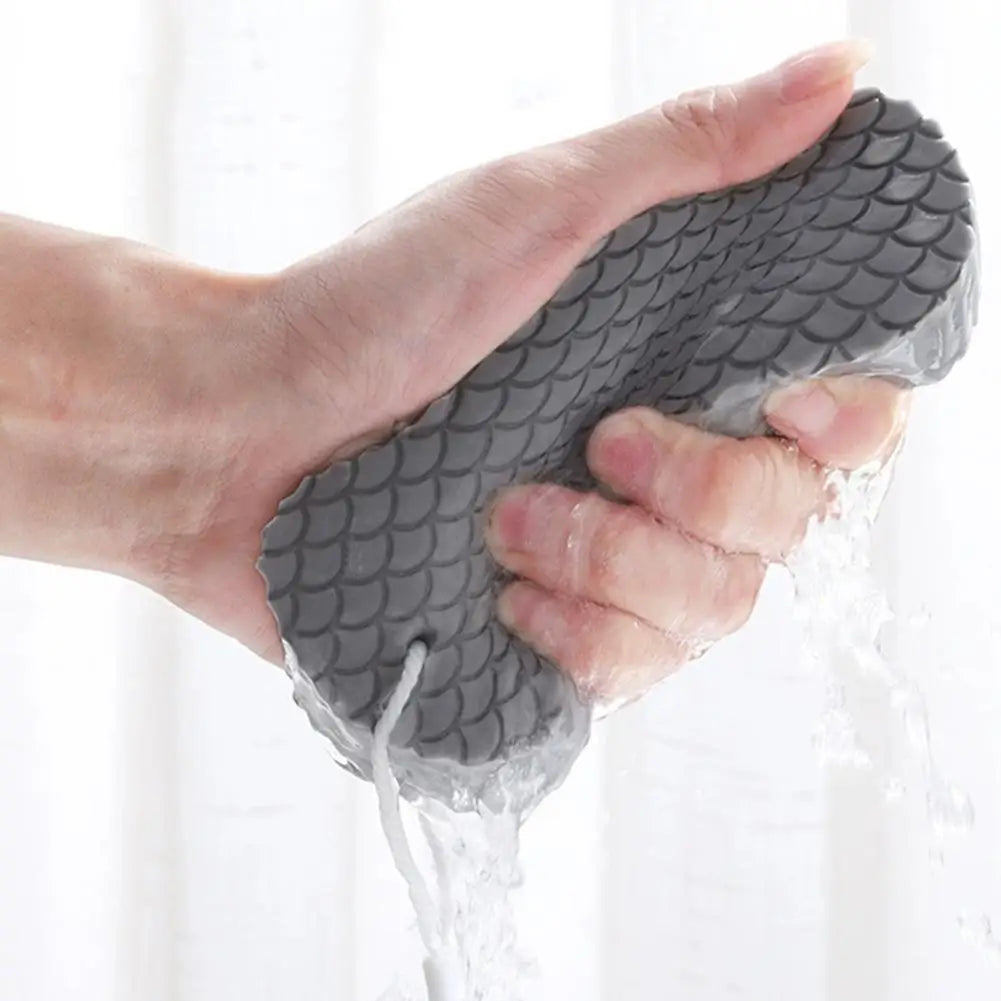 SADOER Exfoliating Bath Sponge Scrubber for Adults & Baby