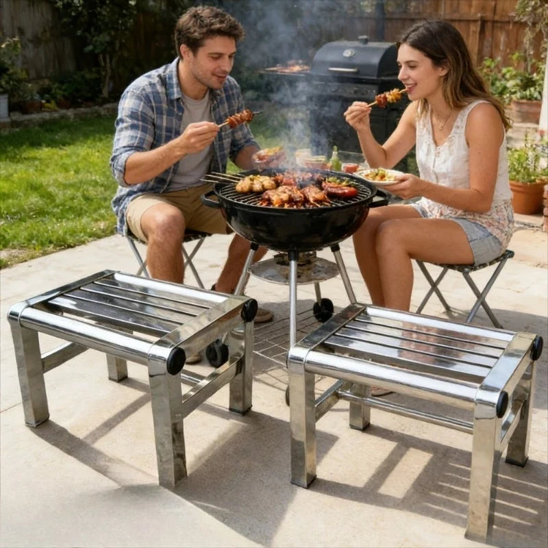 Heavy Duty Stainless Steel Step Stool – Camping & Beach