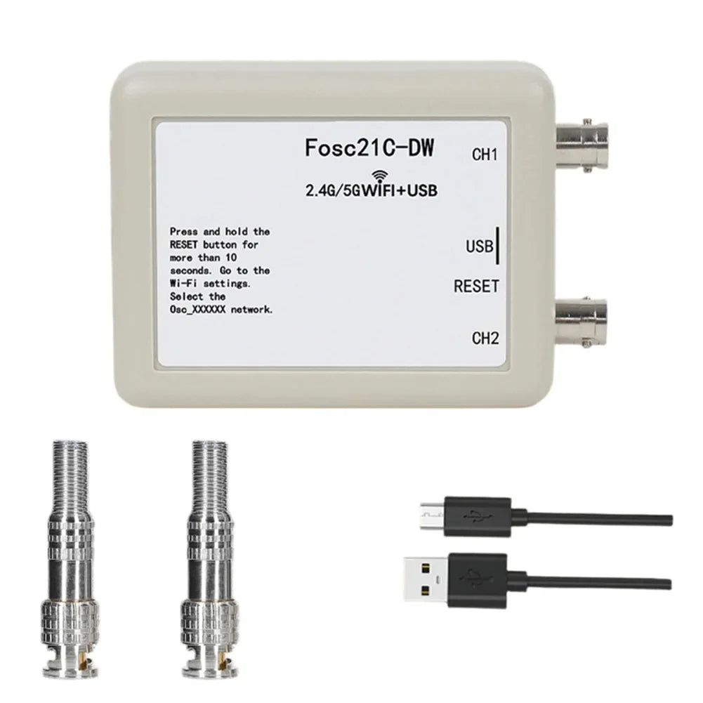 Fosc21C-DW Dual-Band WiFi USB 2-Channel Oscilloscope 2.4G/5G