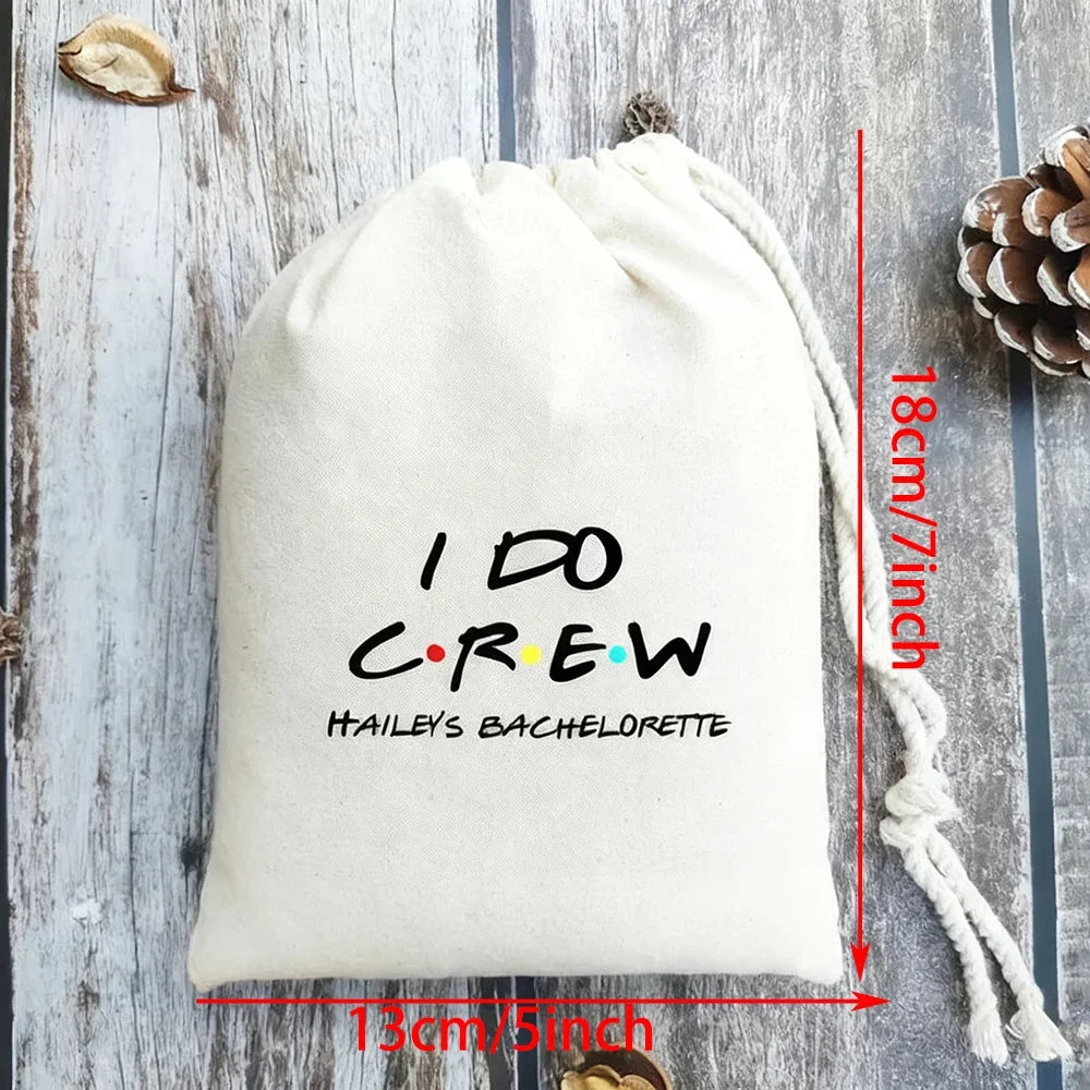 Personalized Friends Themed Drawstring Bag | I Do Crew Bachelorette