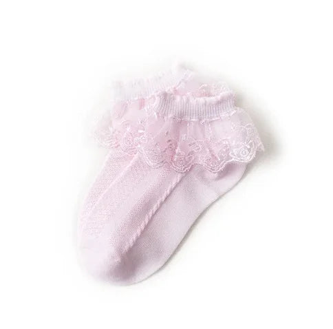 0-12Y Spring Summer Children Lace Socks Baby Girls Cotton Mesh