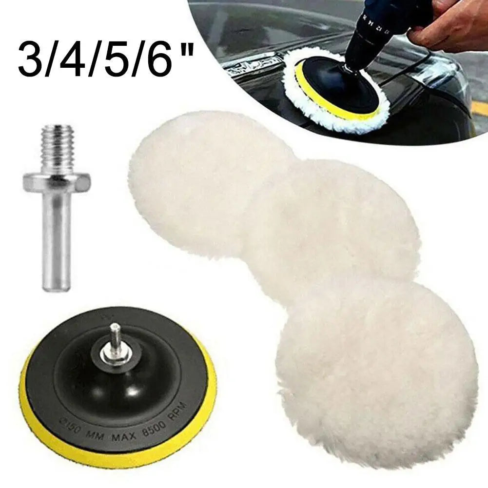 Car Drill Polishing Pad Kit 3–6 Inch | Auto Detailing Set