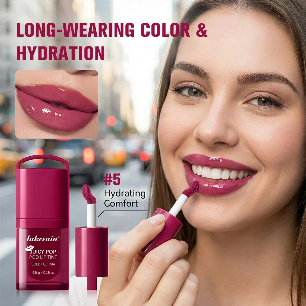 JuicePop Hydrating Oil Lip Gloss Tint | 9 Shades, Long-Lasting
