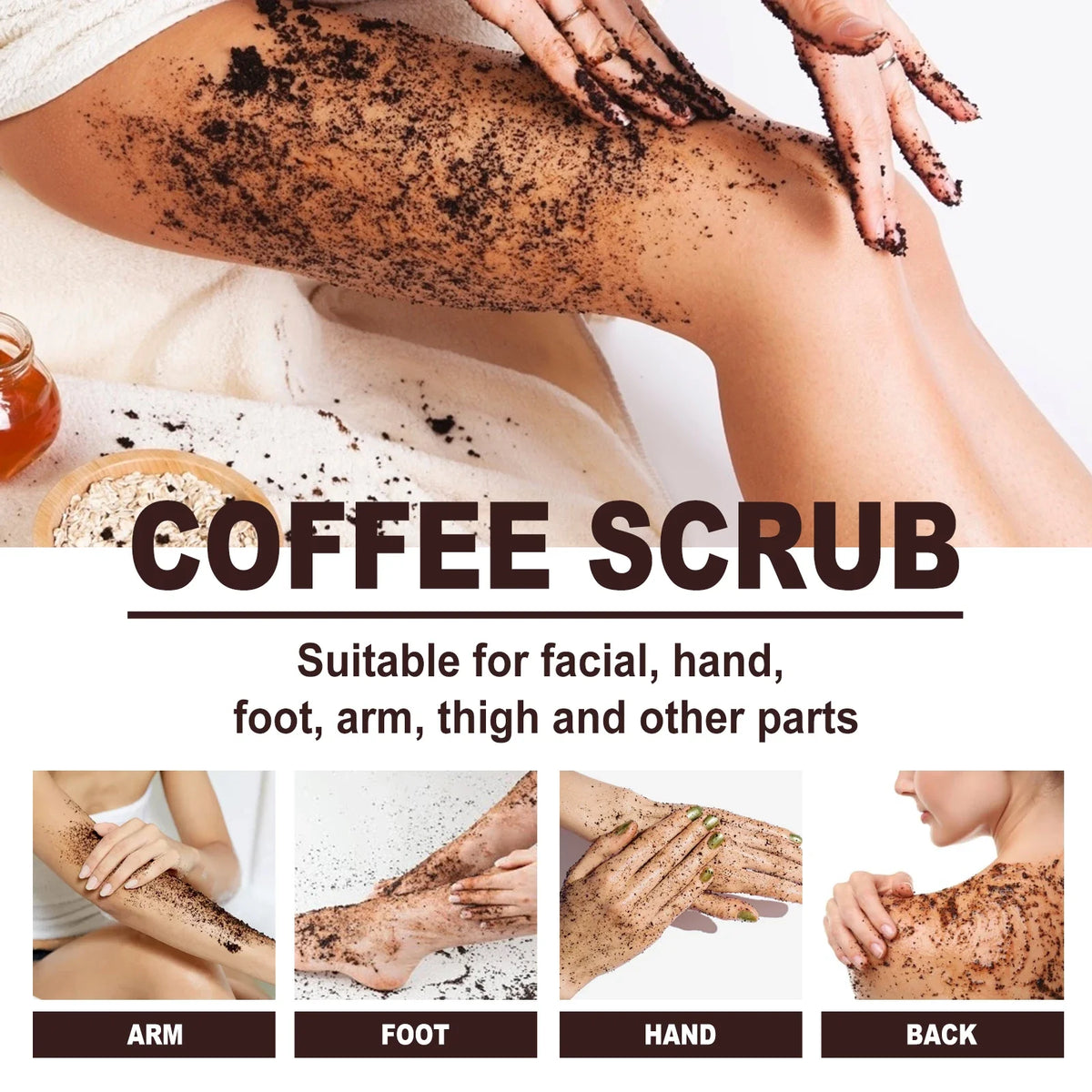 Jaysuing Coffee Body Scrub – Exfoliate, Moisturize & Smooth