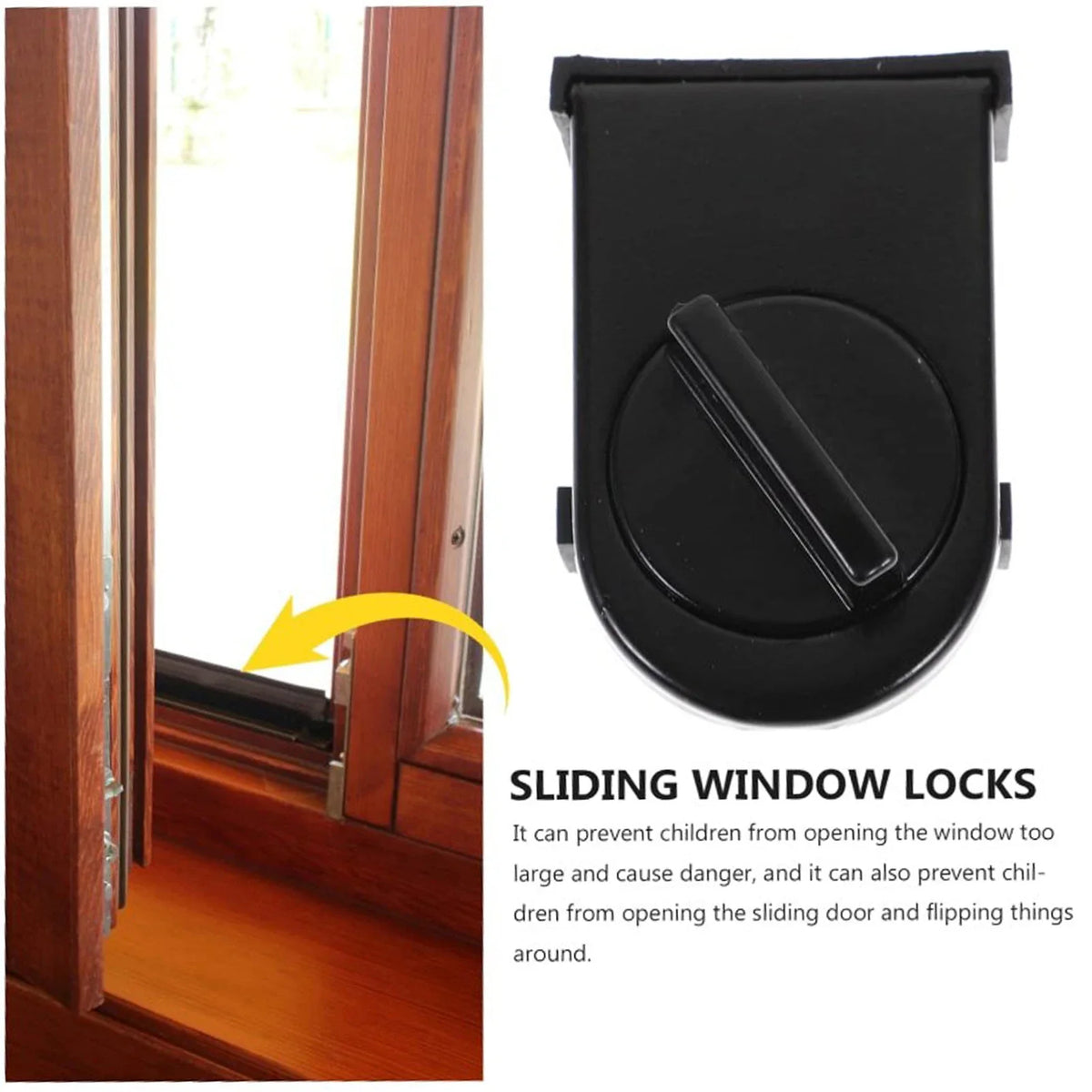 No-Drill Baby Safety Sliding Door & Window Lock | Childproof