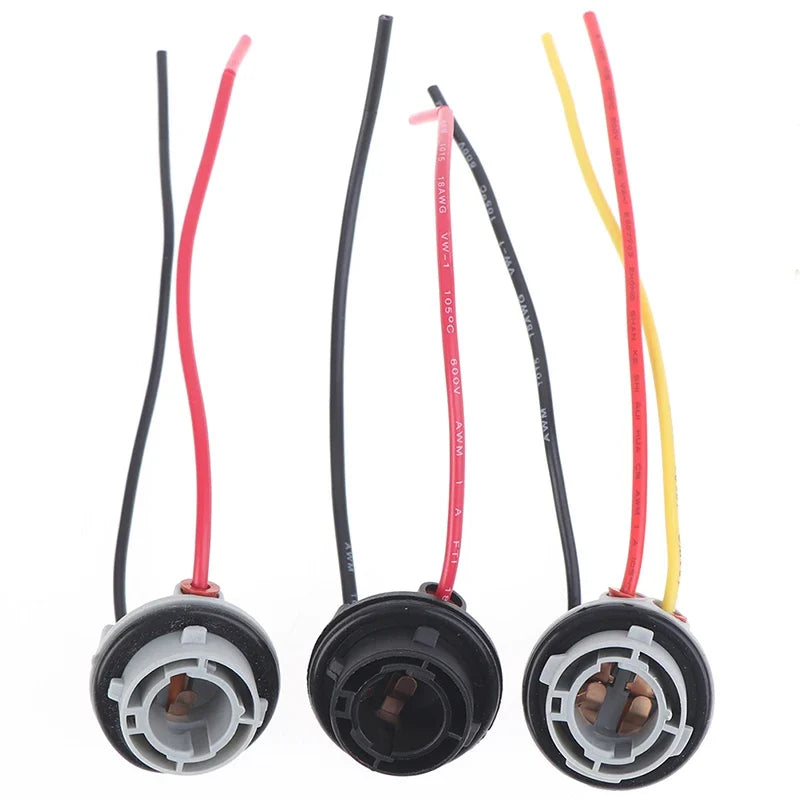 2-Pack 1156 1157 BAY15D Bulb Socket Adapter for Brake Lights