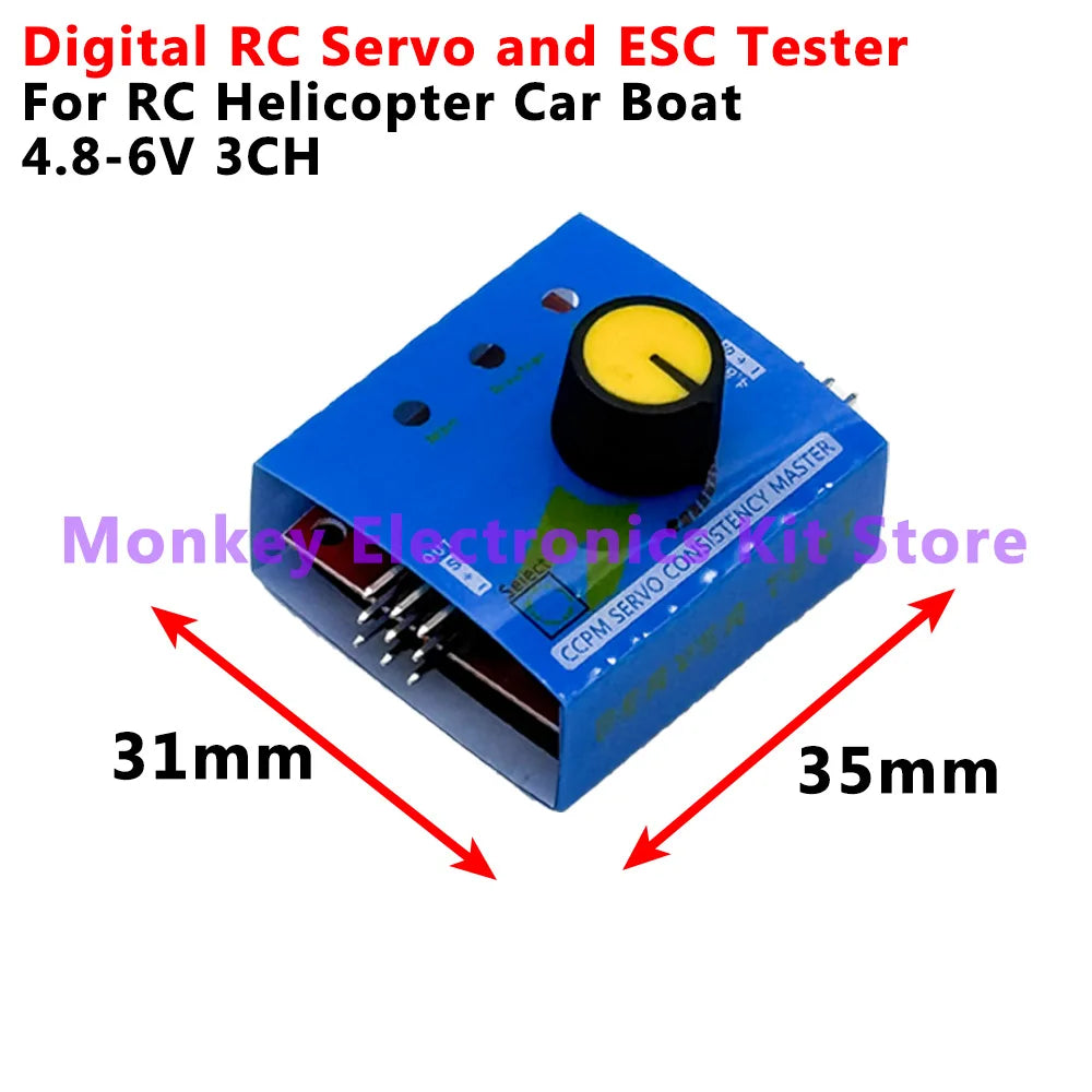 3CH RC Servo Tester & ESC Speed Controller – CCPM Checker