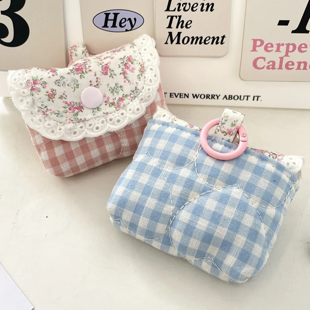 Lace Earbuds Case Cover – Cute Protective Pouch & Clip