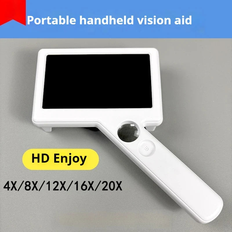 HD Digital Video Magnifier with 10 LED Lights – Reading Aid Tool