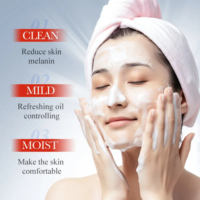 Kojic Acid Skin Care Facial Wash Mild Oil Control Deep Moisturizing