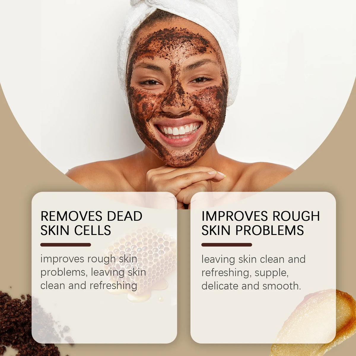 Honey Brown Sugar Face Scrub – Exfoliate & Smooth Skin 30g