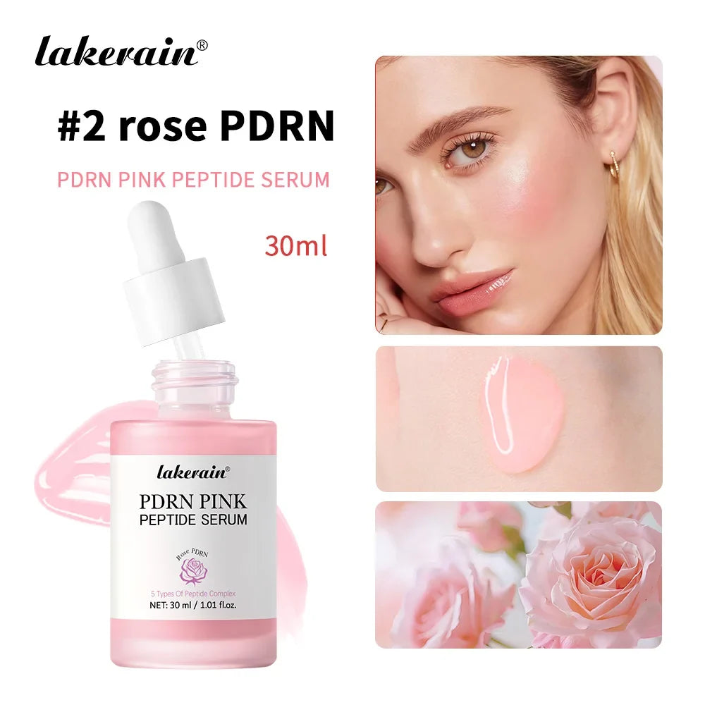 Lakerain Pink Peptide Serum – Korean Hydrating Face Essence