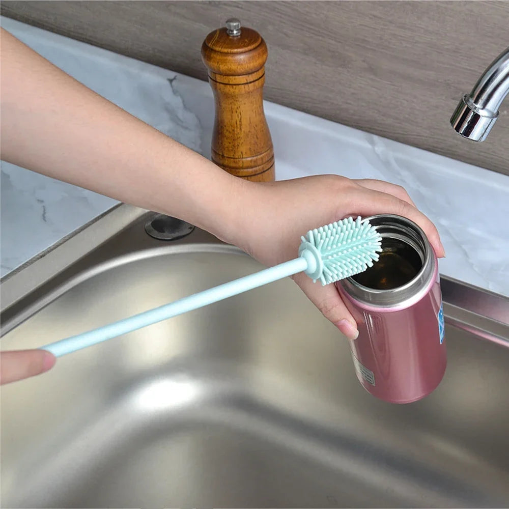 Silicone Baby Bottle Brush Set – Long Handle, BPA-Free