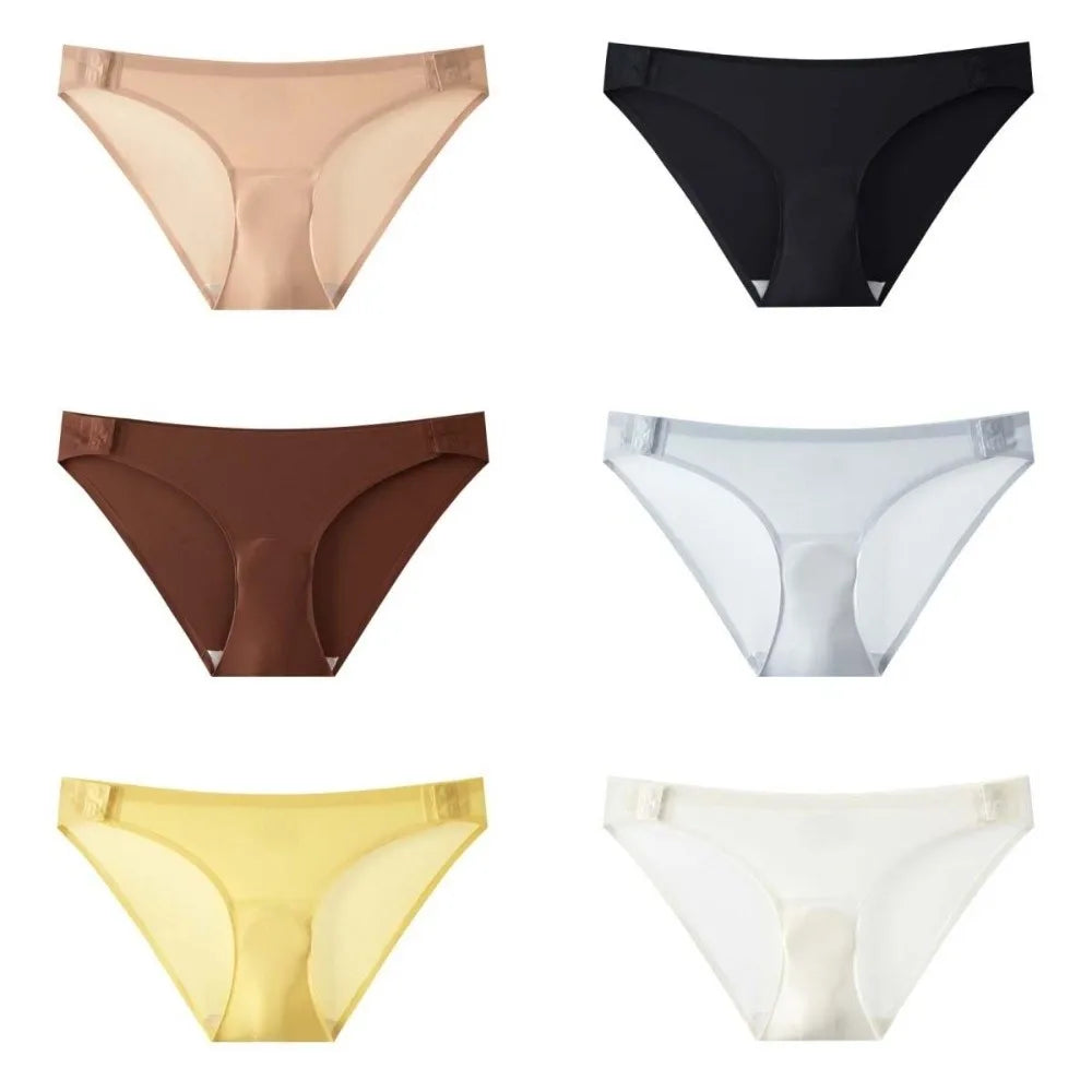 Women's Seamless Low-Rise Briefs – Side Buckle Lace Underwear