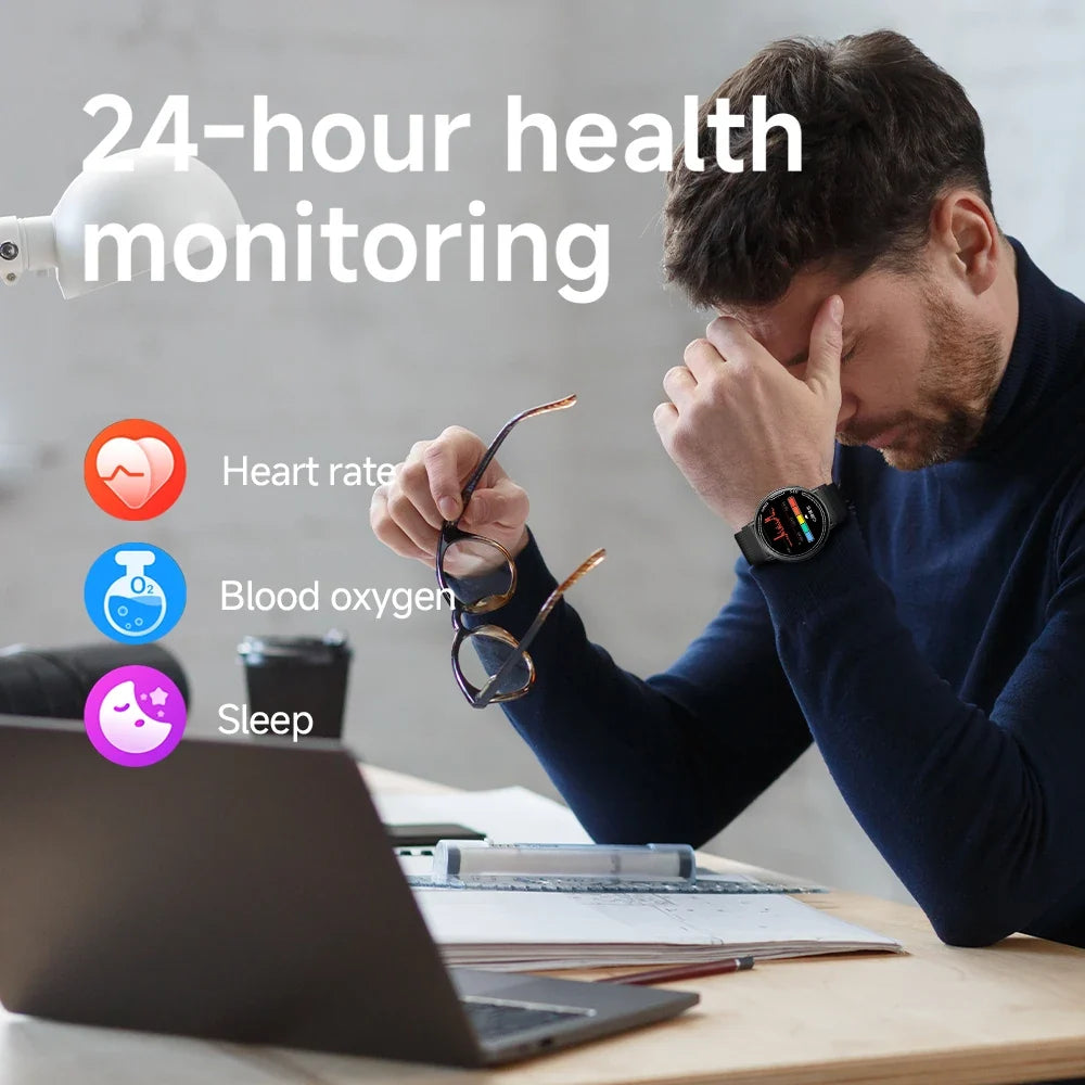 Yoateo Smart Watch | Built-In GPS, Bluetooth Call, IP68, 100+ Sports