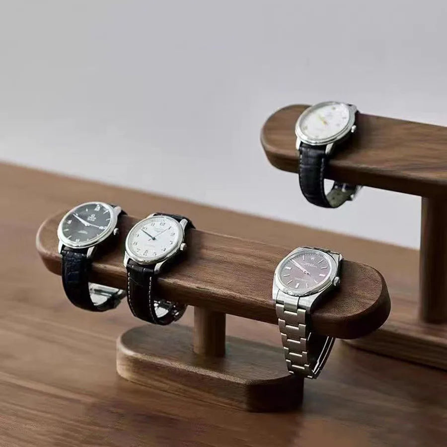 Walnut Watch Bracket Display Holder Jewelry Chain Anklets Hanger