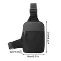 Men's Canvas Mini Chest Bag – Crossbody Sling Shoulder Bag