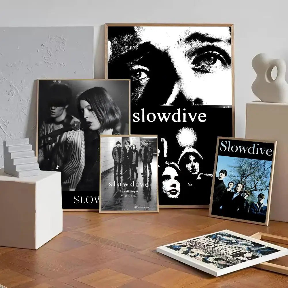 Slowdive Rock Band Poster Sticker – HD Wall Art Home Decor