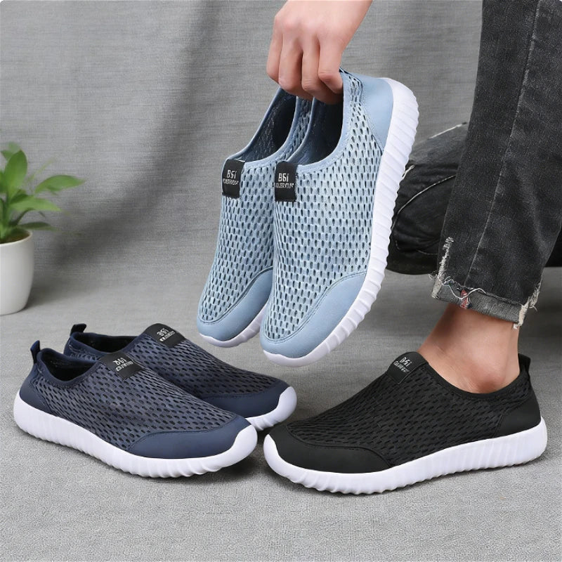 Men's Breathable Mesh Slip-On Sneakers | Lightweight Walking Shoes