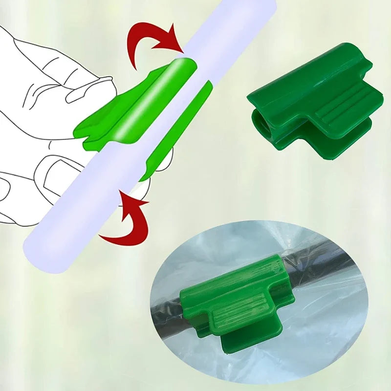 12-Pack Greenhouse Film Clamps – Hoop Pipe & Netting Tunnel