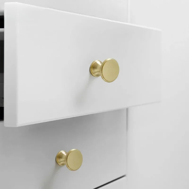 Golden Ring Cabinet Knob – Single Hole Zinc Alloy Drawer Handle