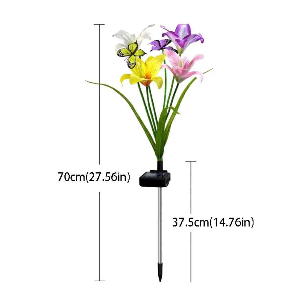 Solar Butterfly Flower Garden Light | Waterproof LED Ground Lamp